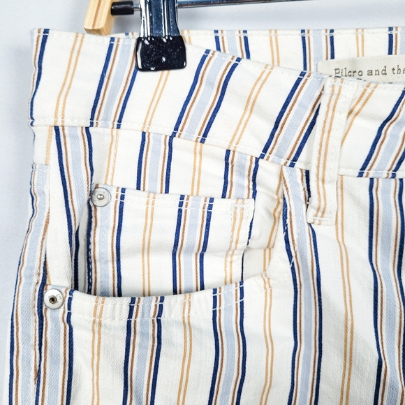 Anthro Pilcro Striped High-Rise Bootcut Jeans - Picture 6 of 7